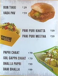 The Chaat Show menu 1