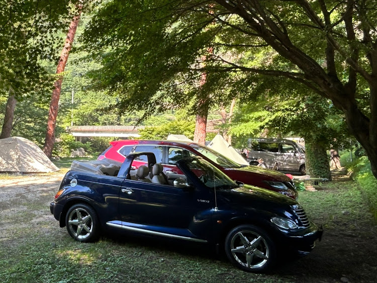 PTクルーザーカブリオのオープンカーのある生活・キャンプ・アメ車・梅雨明け・湯の山温泉♨️に関するカスタム事例の投稿画像1枚目