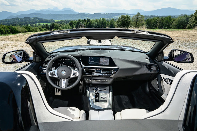 The snug cabin has many features including head-up display, contrast stitching and ambient lighting in the top-range model.