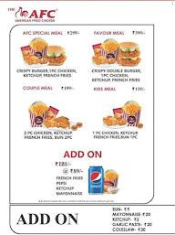 AFC American Fried Chicken menu 7