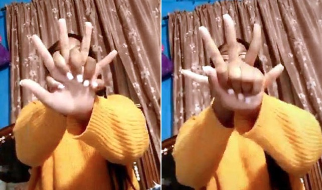 The video has sparked the hand challenge on the internet.