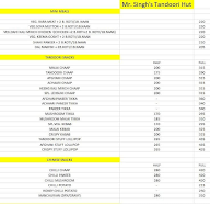 Mr. Singh's Tandoori Hut menu 2