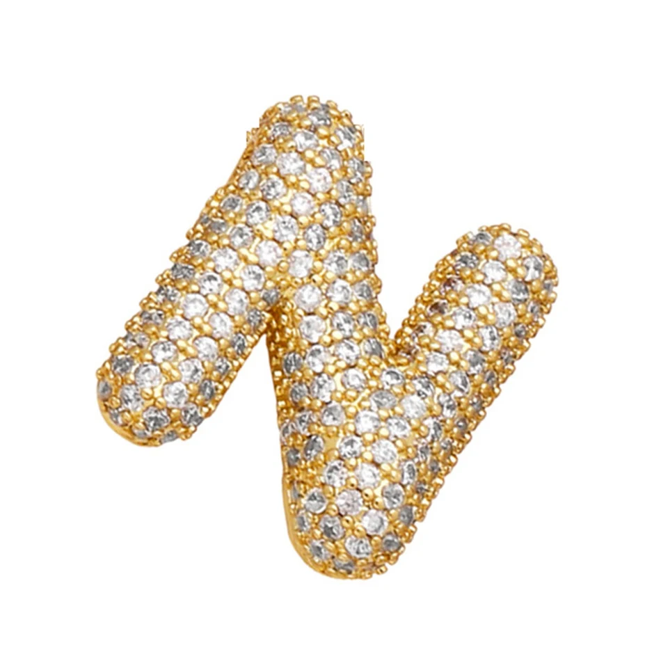18K vergulde Balloon Engelse letter ketting. Een elegante en gepersonaliseerde cadeau voor haar.