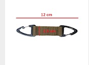 Khóa Khẩn Cấp Carabiner Mỏ Đại Bàng 2 Đầu Khóa Móc, Chìa Khóa Dây Dù Đan Tay Ngoài Trời, Móc Chìa Khóa Treo Ba Lô Trekkin