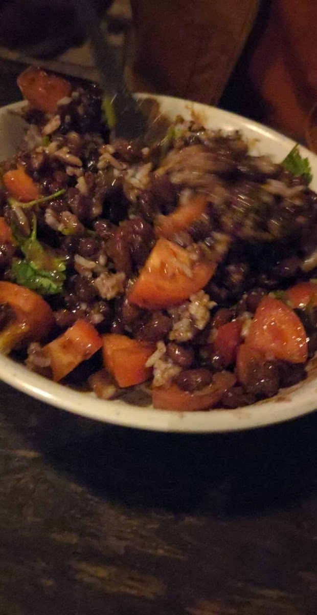 Rice and beans, giant bowl