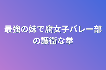 最強の妹で腐女子バレー部の護衛な拳