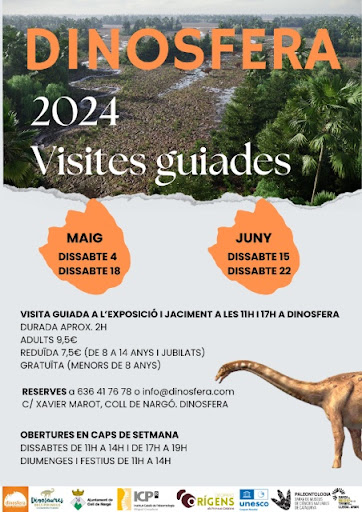 Cartell de 'DINOSFERA' de Coll de Nargó del 2024