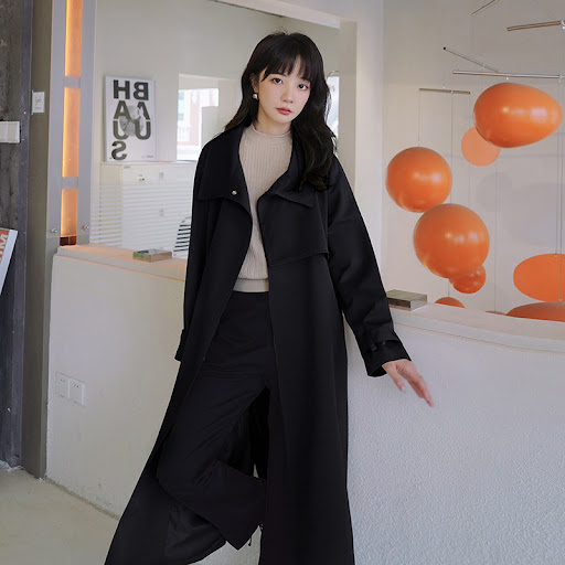 Title 3, Womens Over-the-knee Loose Design Overcoat Sta...