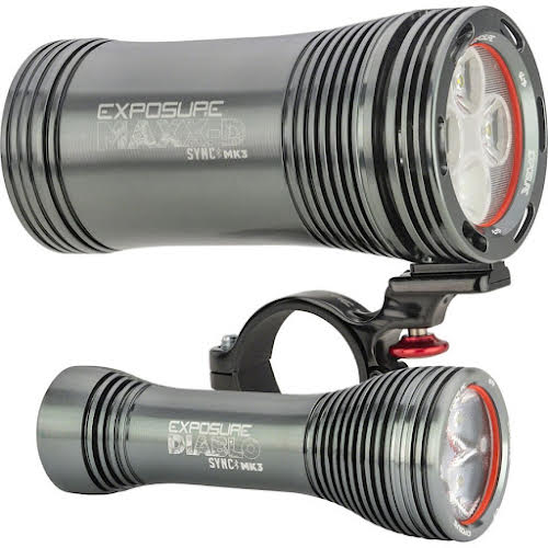 Exposure Lights MaXx-D SYNC Mk3 Diablo SYNC Mk3 Rechargeable Headlight set - Gun Metal Black