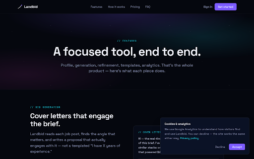 Landbid screenshot 2