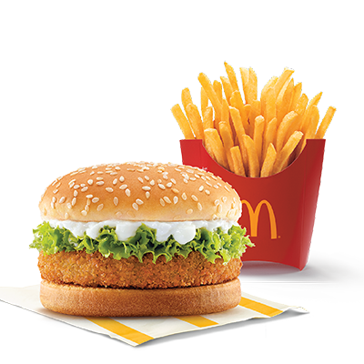 McVeggie Burger + Fries (M)