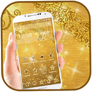 Gold Glitter Launcher  Icon