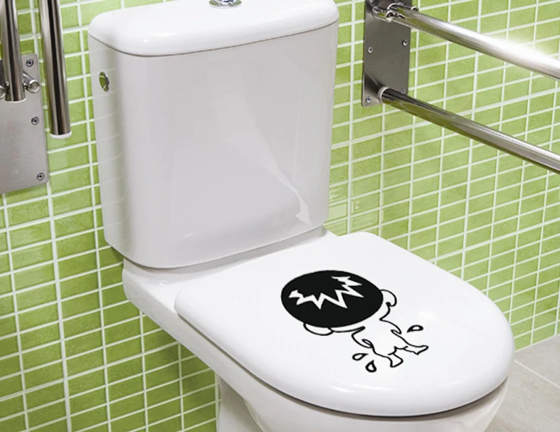 Generation 3 Verwijdert Baby Pipi! Grappige, creatieve toiletdecoratie met toiletsticker. Maak van je toilet een lach!