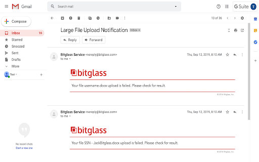 Bitglass Gmail Conversation Reverser