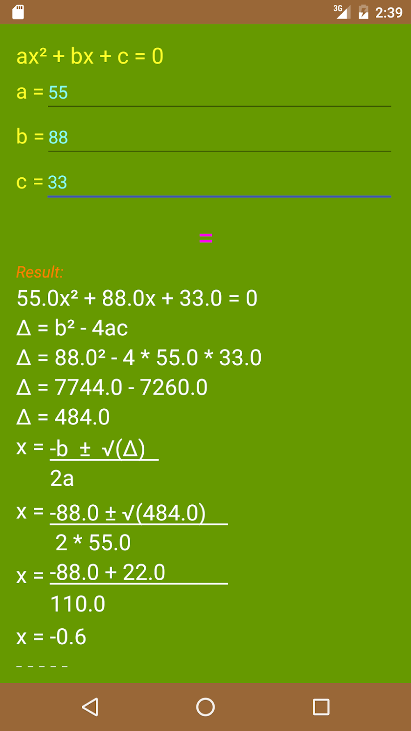 Free Calculator Board Screen 1