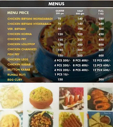 Alam Muradabadi Chicken Biryani menu 
