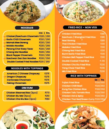 Chung Wah Express menu 