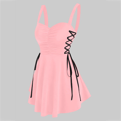 Title 4, Womens European and American Suspender Dress S...