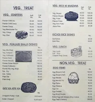 Sai Prasad Hotel menu 2