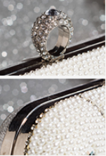 Title 10, Cheongsam Pearl Flower Sweet Evening Bag, a cha...