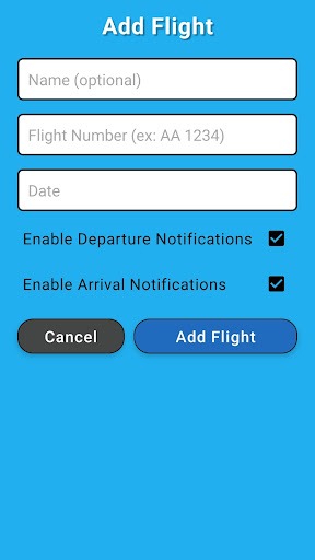 Screenshot Flight Notifications
