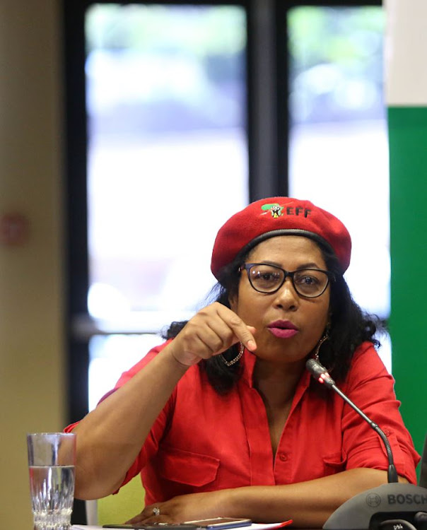 The EFF's Hlengiwe Mkhaliphi.