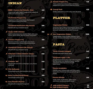 Brother Barley Brewing Company menu 