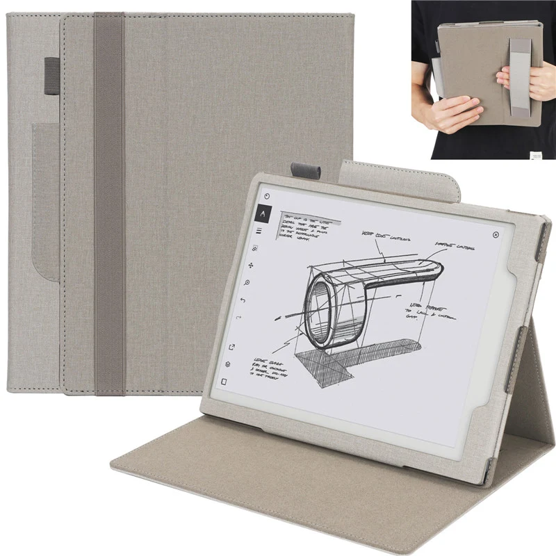 Étui en cuir pour lecteur de livres électroniques ReMarkable 2. Protection élégante et durable. Profitez d'une expérience de lecture optimale avec style.