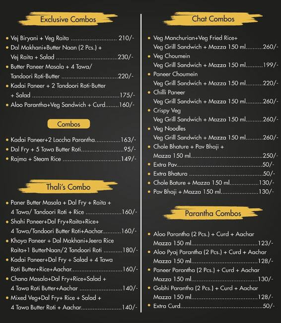 Yes 99 Cafe Take Away menu 