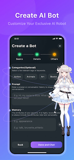 Screenshot HiWaifu: AI Friend & Waifu Hub