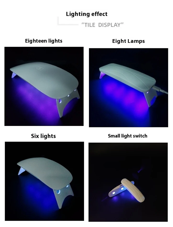 Brzo Sušenje UV Gel Laka Za Nokte Mobilni Telefon Folija LED Lampa za grejanje i fototerapiju, suši nokte.