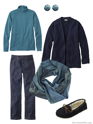 Weekly Timeless Wardrobe #43: A Print, or Another Accent Color Cotton Turtleneck