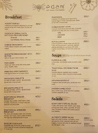 Edam Art Cafe menu 2