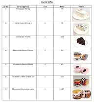 Royal Vanilla Cakes menu 1