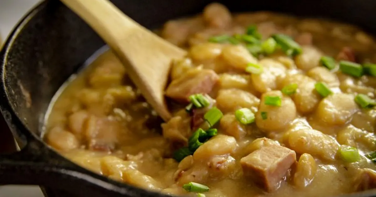 Slow Cooker Ham and Beans - Southern Bite