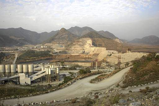 The Grand Ethiopian Renaissance Dam under construction on the Blue Nile. Picture: DPA