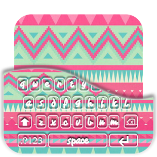 Pink Pattern Emoji Keyboard Pro - náhled