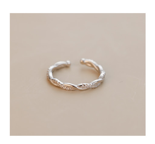 Title 8, Twist Ring Fashion 925 Silver High-grade Light ...