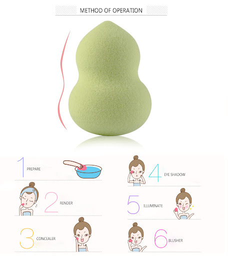 Title 1, Mini Soaking Big Puff Non-latex Sponge, the bea...