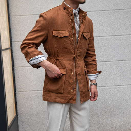 Title 6, Linen Squire Vintage Jacket Thin and Breathable...