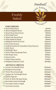 Bakery By Foodhall menu 1