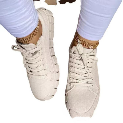 Title 5, Womens Casual Sports Lace-up Canvas Shoes With...