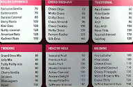 Rollies Live Icecream menu 1