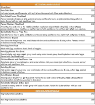 Keto Culture menu 3