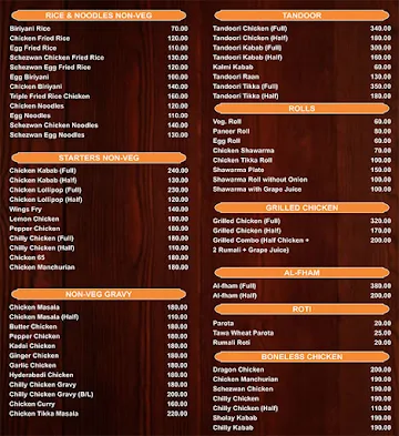 New Kabab Plaza menu 
