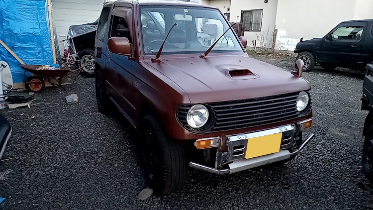 パジェロミニのパジェロミニ・クロカン・h56a・ペンキ塗装に関するカスタム事例の投稿画像1枚目