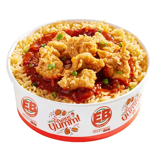 Popcorn Chicken Rice Bowl