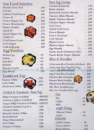 Pinnai Boys Guest House menu 2