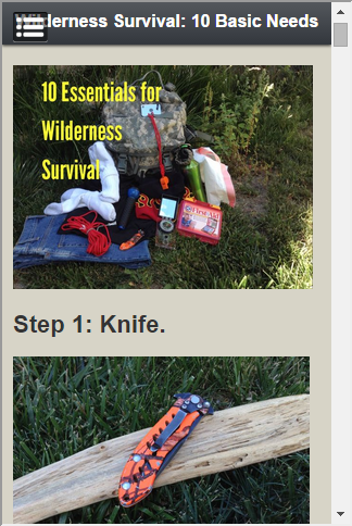 Survival Tips