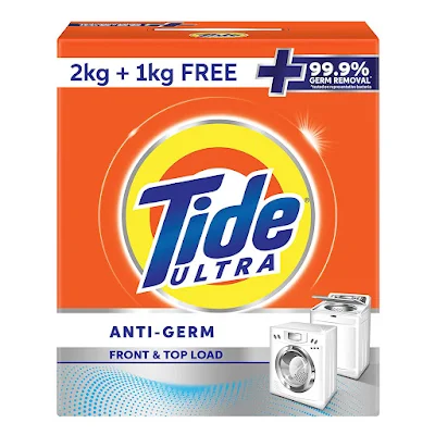 Tide Ultra Anti-Germ Detergent Washing Powder - 3 kg